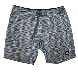LAIRD Apparel Mens 36 Striped Board Shorts‎ Swim Trunks Limited Edition